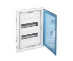 Шафа вбудована 2 рейки, 12+4 модулі, Блакитний, Legrand Nedbox 001422