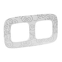 Рамка 2 пости Legrand Valena Allure Нарцис хром (754342)