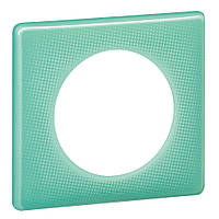 Рамка на 1 посаду Бірюзовий муар, Legrand Céliane 066641