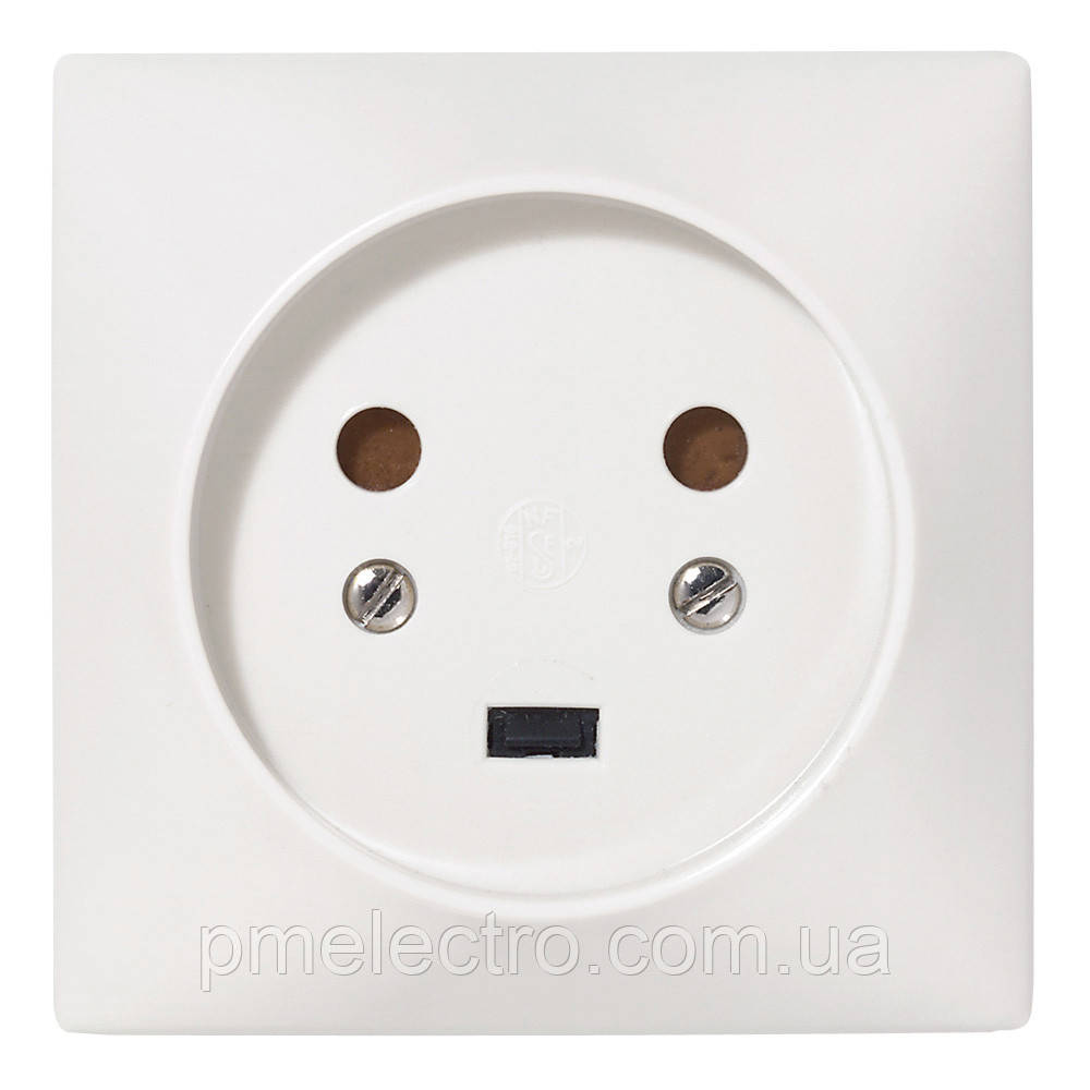 Розетка силова 2P+З, 20 А, із захисними шторками, Слонова кістка, Legrand 055422