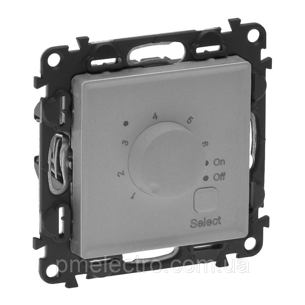 Термостат з датчиком для теплих підлог Legrand Valena Life Алюміній (752333)