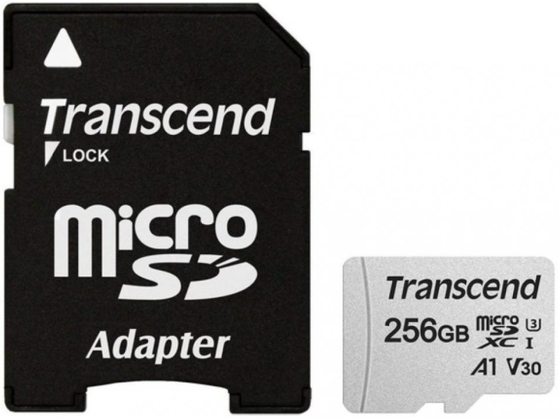 Карта пам'яті Transcend 256 GB microSDXC UHS-I U3 300S + SD adapter (TS256GUSD300S-A)