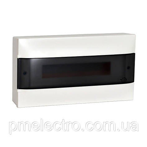 Накладний розподільний щиток E+N, 63 А, 1 ряд. 18 мод, Димчастий, Legrand Practibox3 S 137216, фото 1