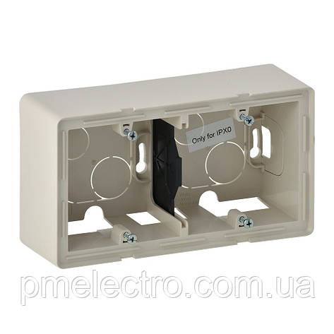 Коробка накладного монтажу 2 - пост, Слонова кістка, Legrand Valena Life, 754202, фото 1