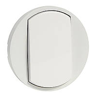 Лицьова панель вимикача 1-клавішного, Білий, Legrand Céliane 068001