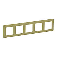 Рамка 5 поста Legrand Valena Life Лайм (754085)