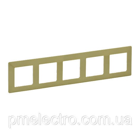 Рамка 5 поста Legrand Valena Life Лайм (754085), фото 1