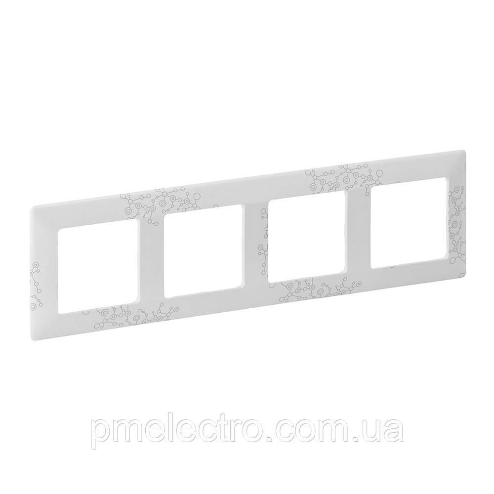 Рамка 4 пости Legrand Valena Life Ел Грей (754124)