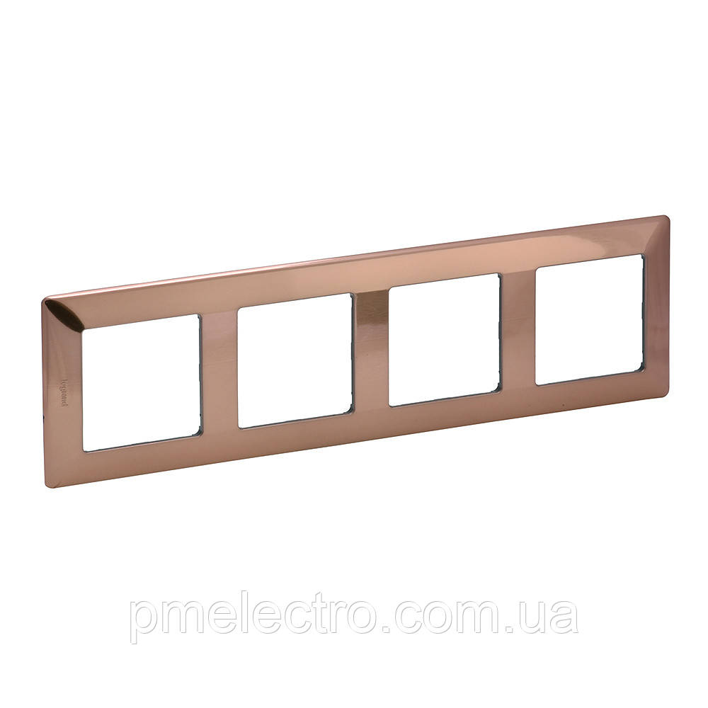 Рамка 4 пости Legrand Valena Life Мідь (754164)