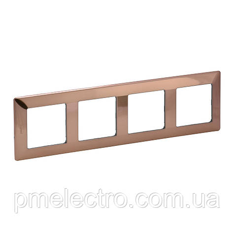 Рамка 4 пости Legrand Valena Life Мідь (754164), фото 1