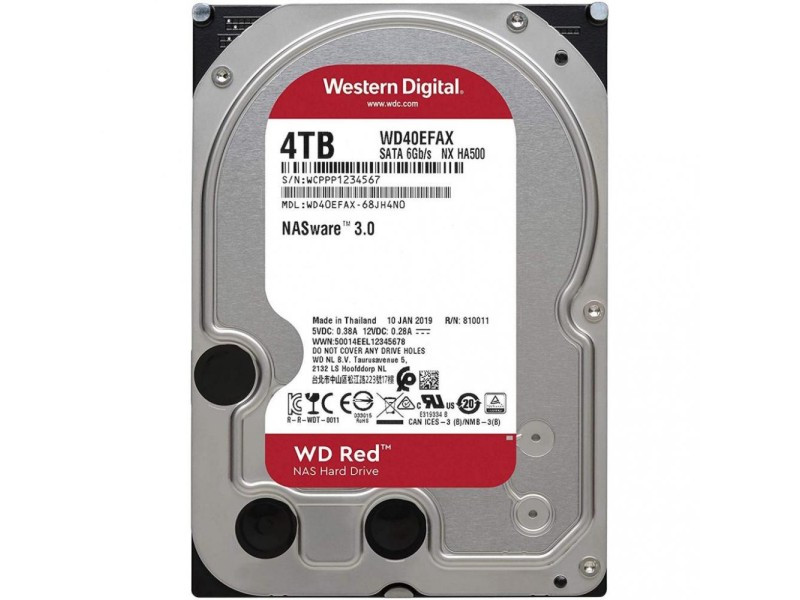 Жорсткий диск WD Red 4 TB (wd40EFAX)