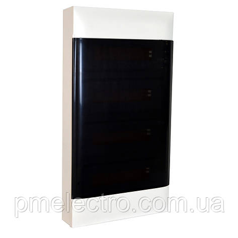 Накладний розподільний щиток E+N, 63 А, 4 ряди. 48 мод, Димчастий, Legrand Practibox3 S 135214, фото 1