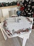 Гобеленова Новорічна скатертина 97х100 см. Limaso, фото 2