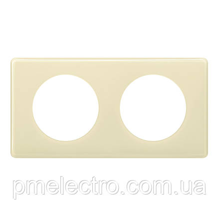 Рамка на 2 поста Слонова кістка, Legrand Céliane 066622, фото 1