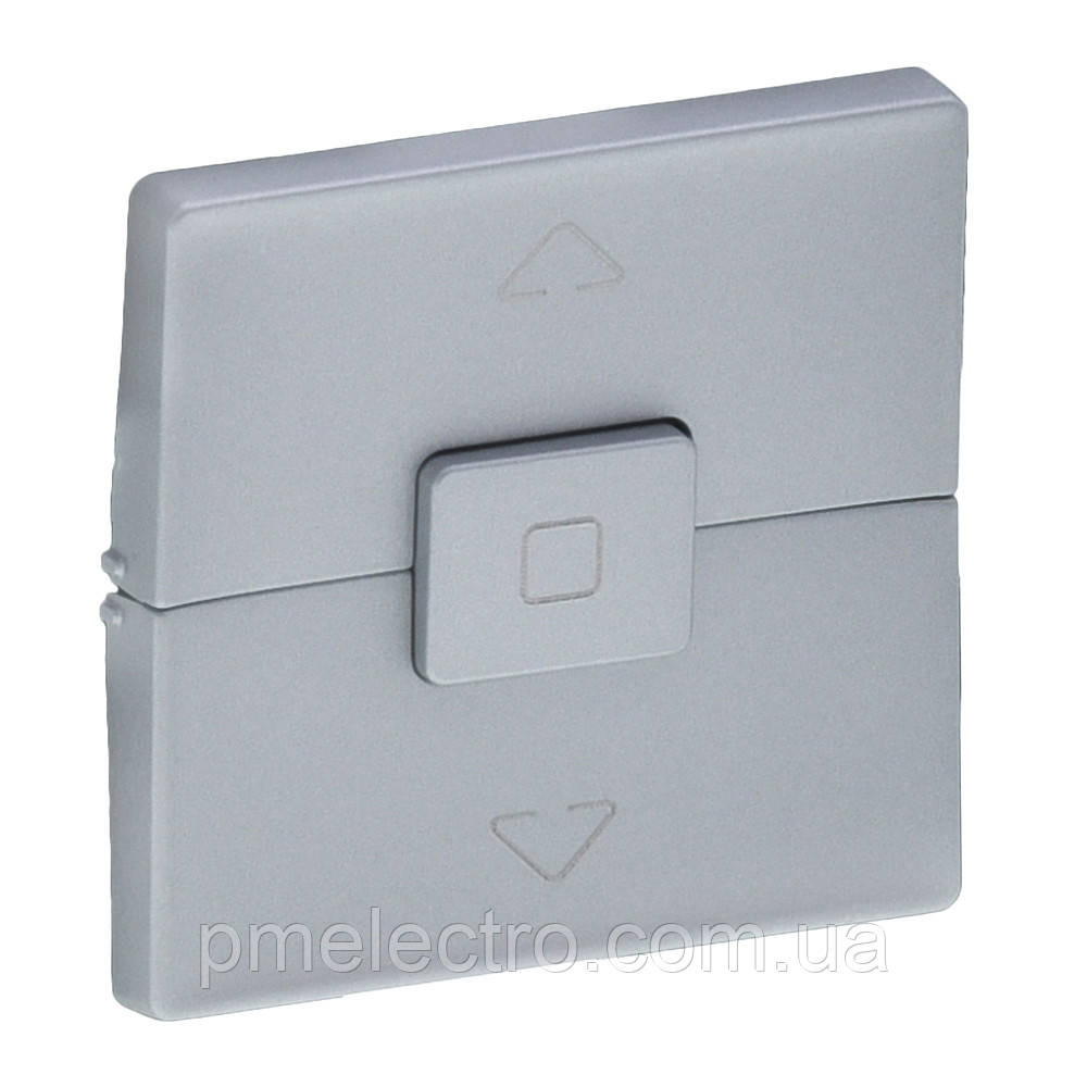 Клавіша вимикача для управління рольставнями і жалюзі, Алюміній, Legrand Valena Life, 755142
