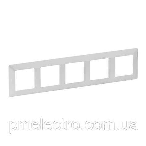 Рамка 5 поста Legrand Valena Life Перламутр (754145), фото 1