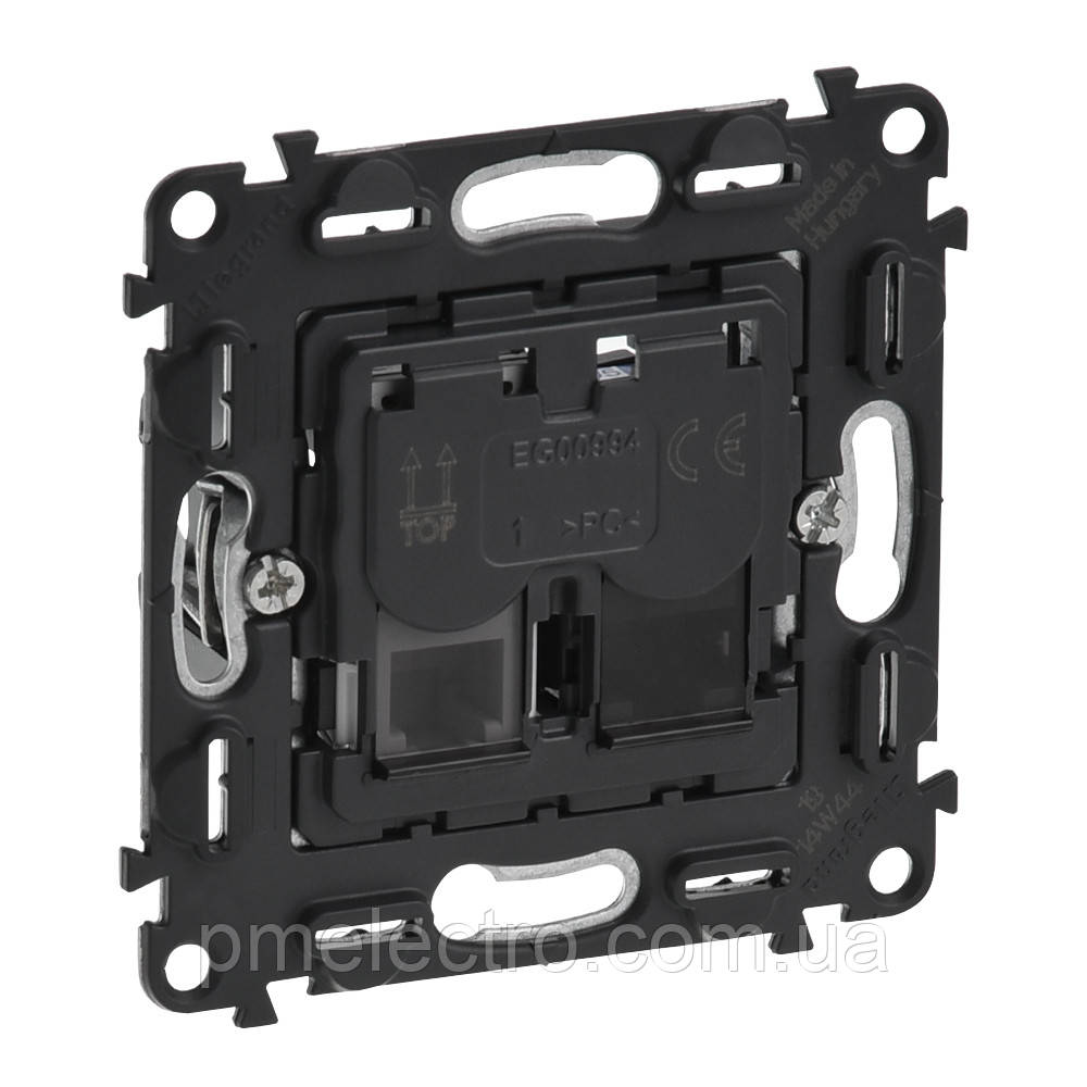 Розетка RJ11 і RJ45 категорії 6е UTP Legrand Valena In'matic (753032)