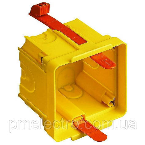 Монтажна коробка 2 модулі, Жовтий, Legrand Bticino Axolute Eteris PB502W, фото 1