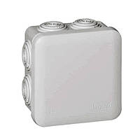 Монтажна коробка накладна IP55, 80х80мм, Сірий, Legrand Plexo 092012