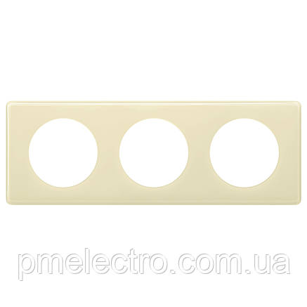 Рамка на 3 посту, Слонова кістка, Legrand Céliane 066623, фото 1
