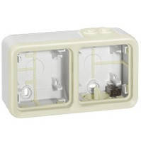 Коробка накладна IP55, 2-посту, Білий, Legrand Plexo 69690, фото 1