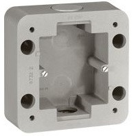 Монтажна коробка 1-пост, Сірий, Legrand Soliroc 77890