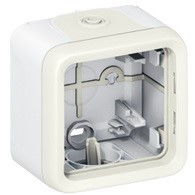 Монтажна коробка накладна IP55, 1-пост, Білий, Legrand Plexo 69689