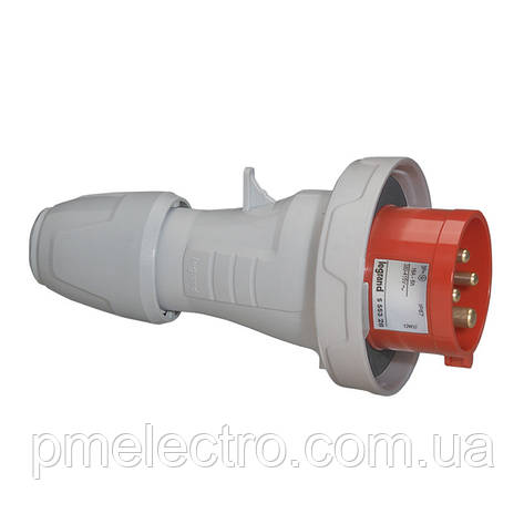 Вилка силова пряма 32A, 3К+З, 415В, P17 Tempra Pro IP67 Legrand 555438, фото 1