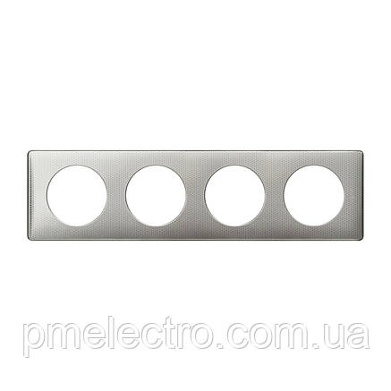 Рамка Legrand Céliane 4 пости Сільвер Пунктум (068724), фото 1