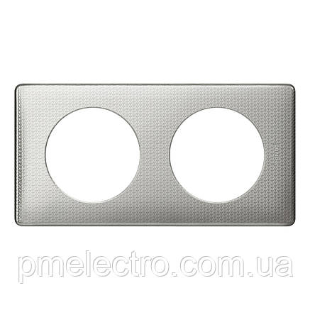 Рамка Legrand Céliane 2 пости Сільвер Пунктум (068722), фото 1