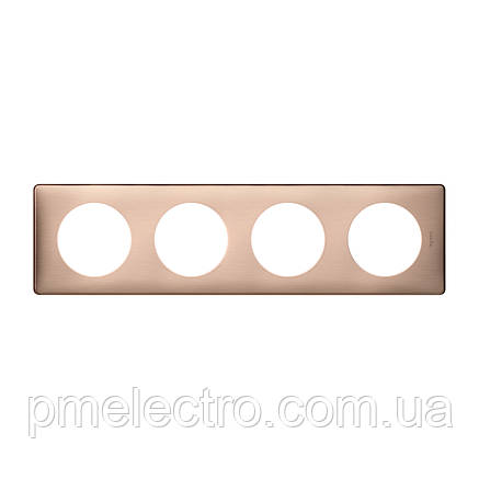 Рамка Legrand Céliane 4 пости Мідь (068994), фото 1