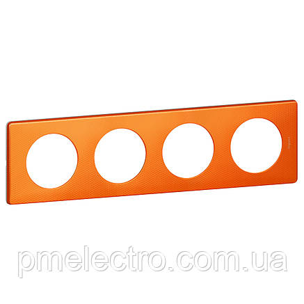Рамка Legrand Céliane 4 поста Жовтогар Пунктум (068764), фото 3