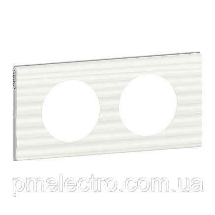 Рамка Legrand Céliane 2 пости Білий Рельєф (069012), фото 3