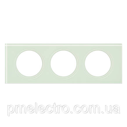 Рамка Legrand Céliane 3 пости Смальта Біла Глина (069313), фото 1