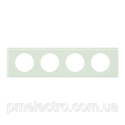Рамка Legrand Céliane 4 пости Смальта Біла Глина (069314), фото 1