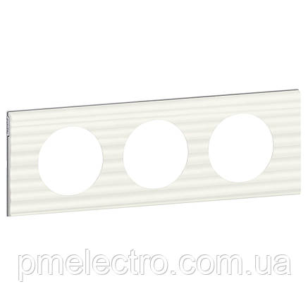 Рамка Legrand Céliane 3 пости Білий Рельєф (069013), фото 3