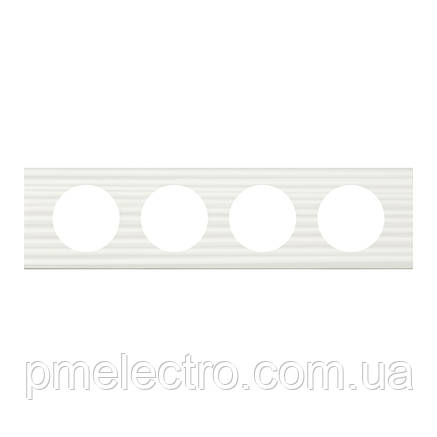 Рамка Legrand Céliane 4 пости Білий Рельєф (069014), фото 1
