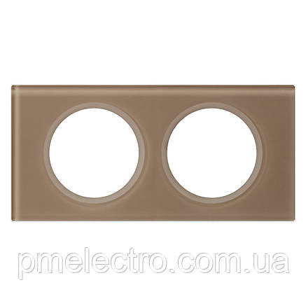 Рамка Legrand Céliane 2 пости Смальта Мока (069462), фото 1