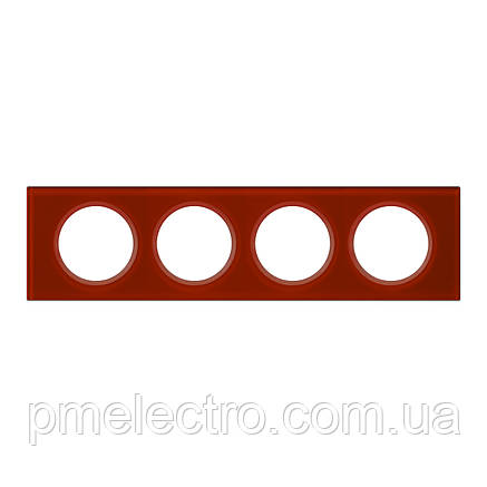 Рамка Legrand Céliane 4 пости Смольта Кармін (069474), фото 1