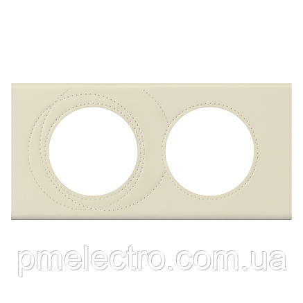 Рамка Legrand Céliane 2 пости Шкіра Макіато (069432), фото 1