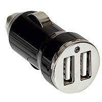 USB -зарядка в машину, 2-я, 12В, 2,1А, Черный, Legrand 50682