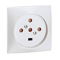 Розетка силова 3P+N+З, 20А, Слонова кістка, Legrand 55427