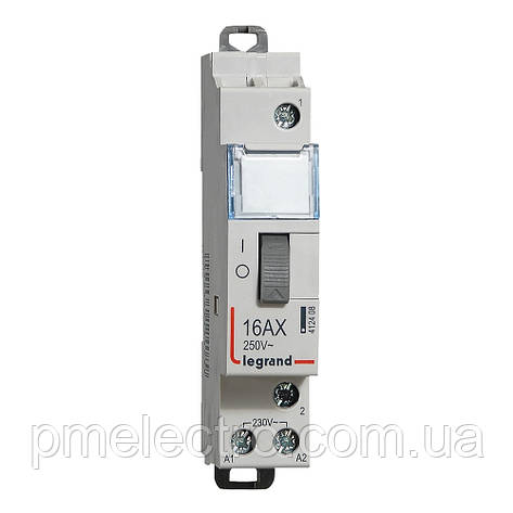 Імпульсні реле 1П, 16 А, 250 В, 1 модуль, Legrand CX3, 412408, фото 1