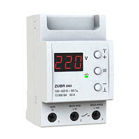 Реле напруги для всього дому, 63А, В120-210/220-280, ZUBR D63
