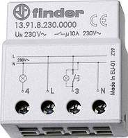 Модульне електронні імпульсне реле 1NO, АС, 10А, 230В, FINDER 139182300000