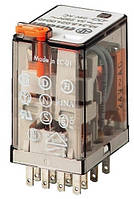 Мініатюрний універсальний реле 4 CO, AC, 7A, 230 В, AgNi, FINDER 553482300040