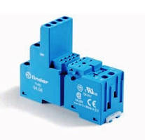 Розетка з гвинтовими затискачами на рейку 35 мм, реле 55,32 /55,34, FINDER 9404SMA