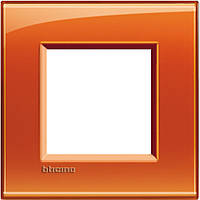 Рамка прямоугольная 1- пост, Оранжевый, Legrand Bticino LivingLight, LNA4802OD
