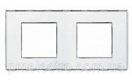 Прямокутна Рамка 2 - посту, Kristall, Legrand Bticino LivingLight, LND4802M2KR, фото 1