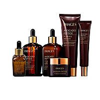 Набір для догляду за обличчям IMAGES Beauty Avocado Peptide 6в1 з пептидами авокадо шт., фото 2